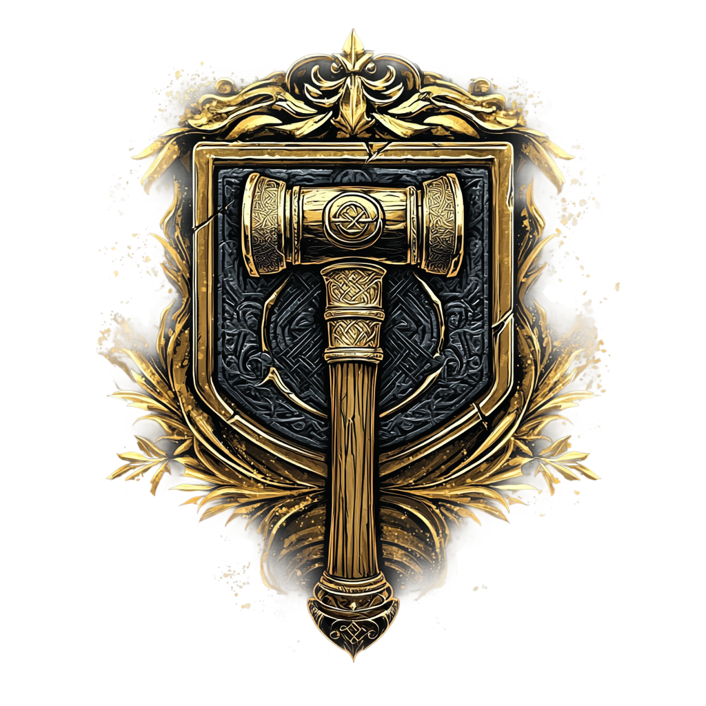 Elderborne hammer emblem